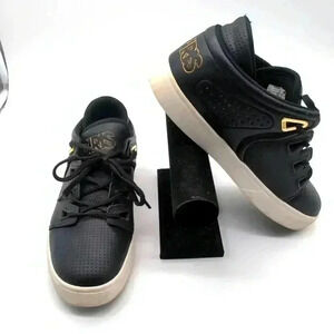 Osiris DV3 Black and Gold Designer Sneakers sz 6 Great Statement Skate